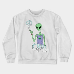 Chill Alien Crewneck Sweatshirt